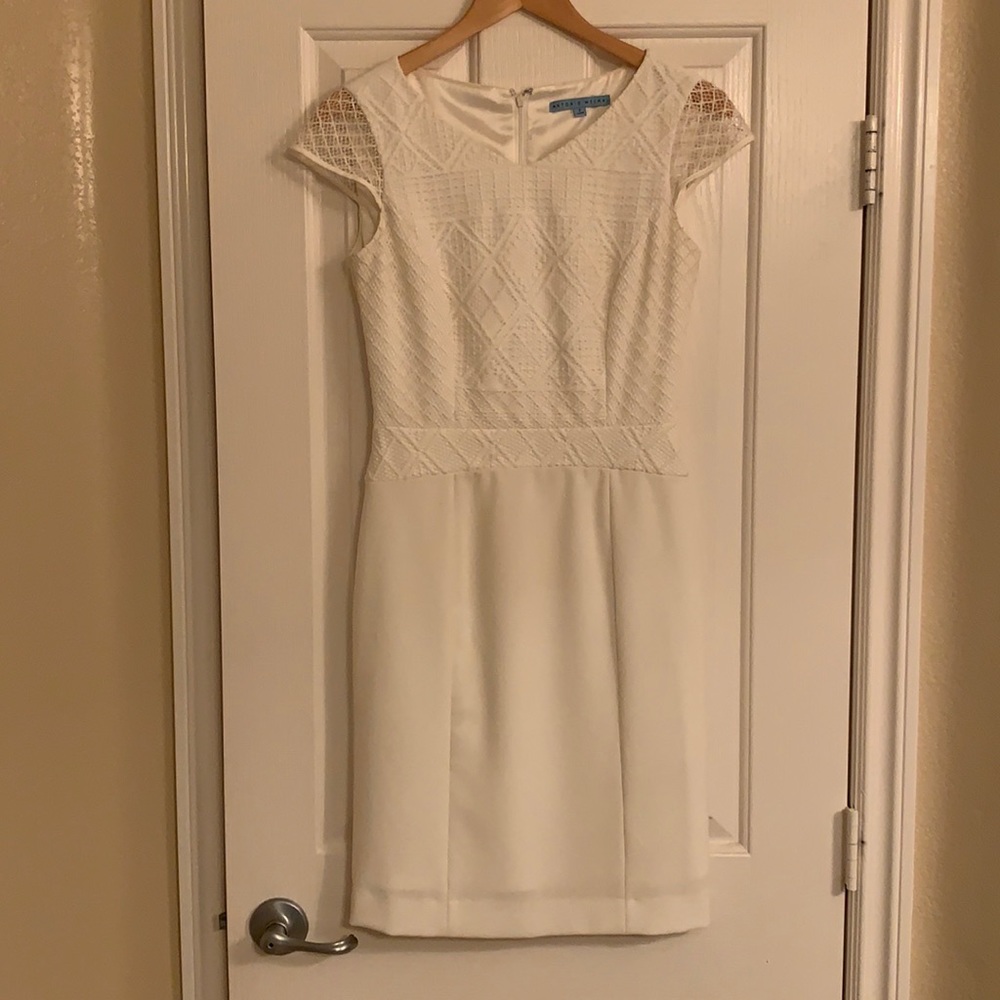 White Cap Sleeve Antonio Melani Dress